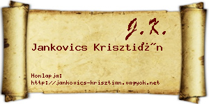 Jankovics Krisztián névjegykártya